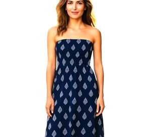 Old Navy Small Blue Women's Strapless Maxi BOHO Sun Dress Miss Size 4 6 S
